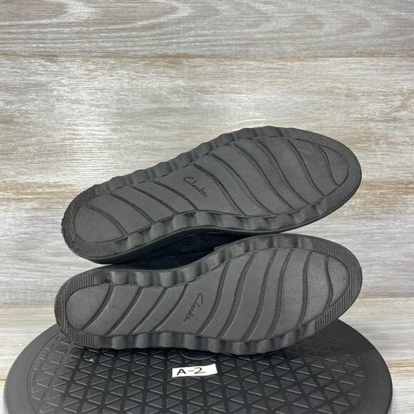 Clarks Women's Sharon Black Suede Zip Up Ankle Boots Size 7 - Picture 9 of 10